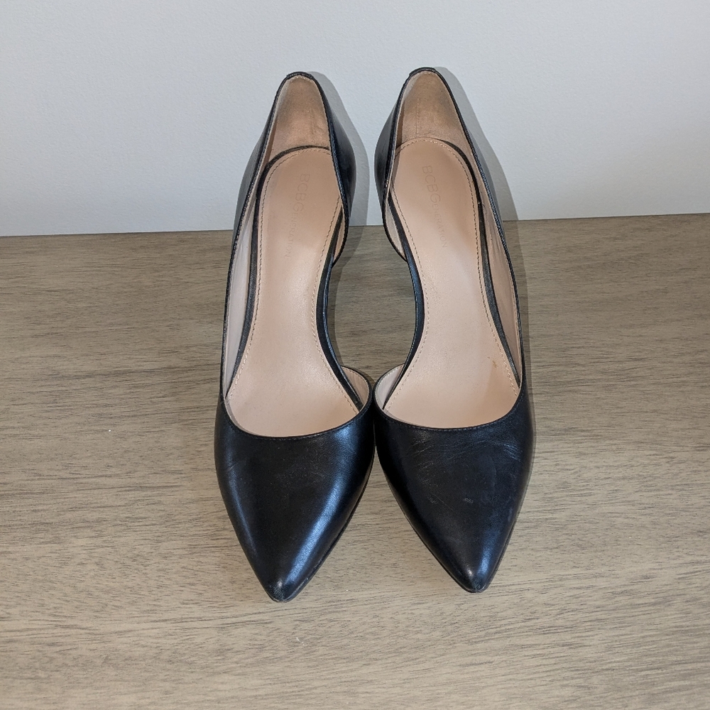 BCBGeneration Pointed Black Heels Size 8.5
